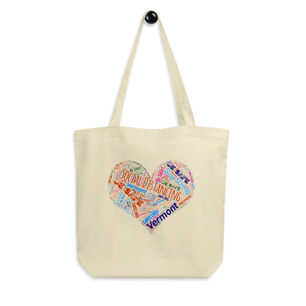 Vermont - Social Distancing Tote Bag - Eco Friendly