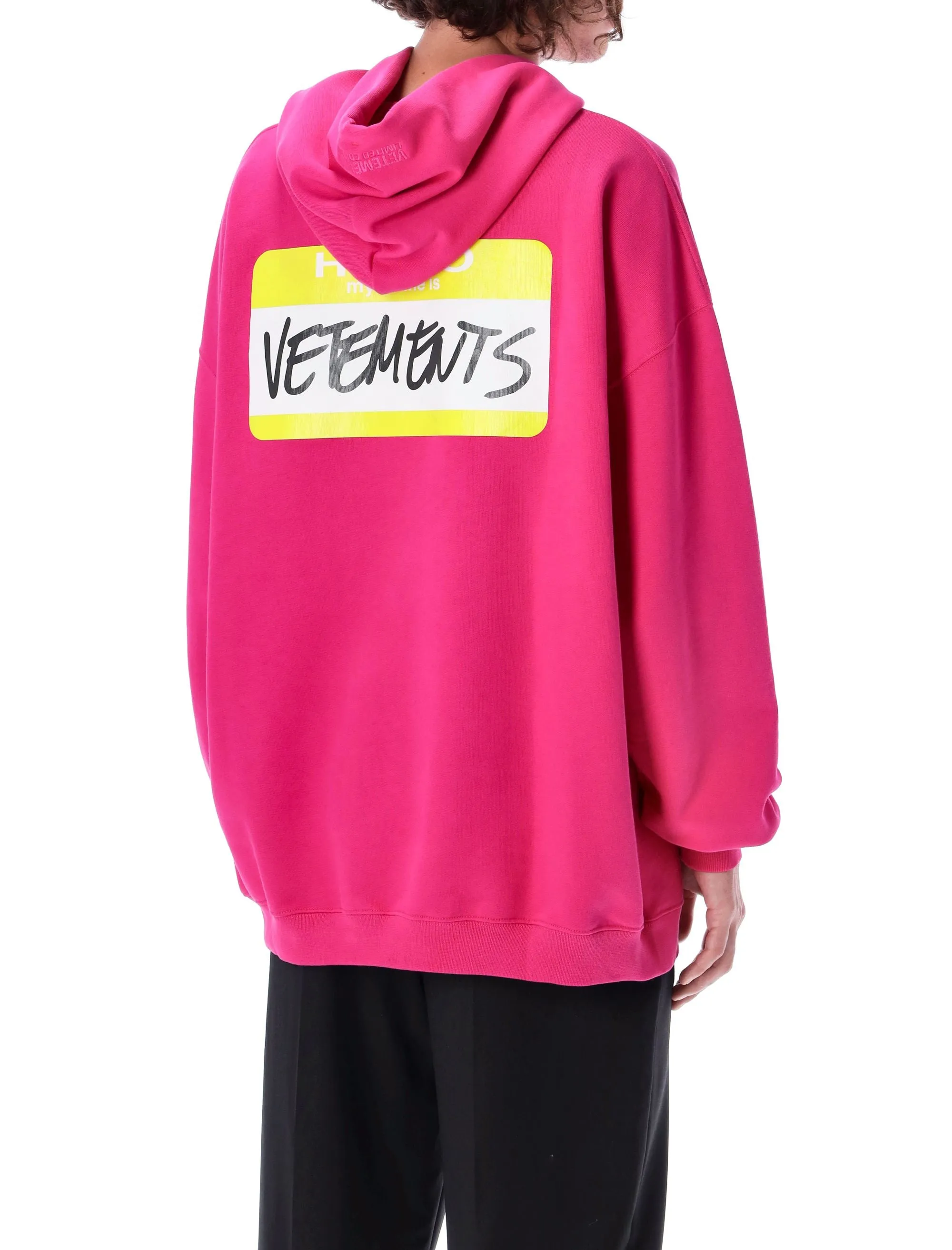 Vetements Logo Patch Drawstring Hoodie