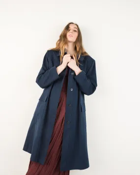 Vintage Navy Trench Coat (S/M)