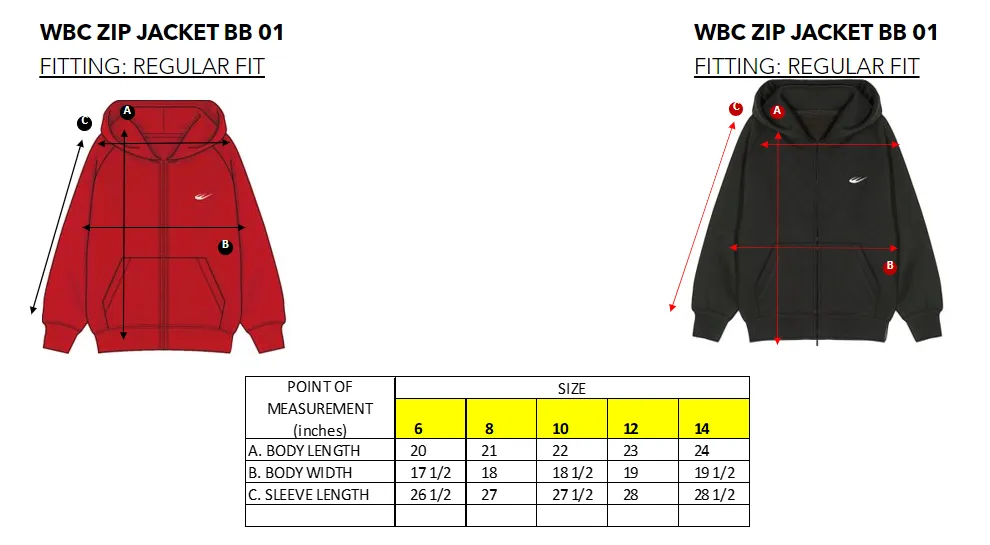 WBC ZIP JACKET KIDS 01