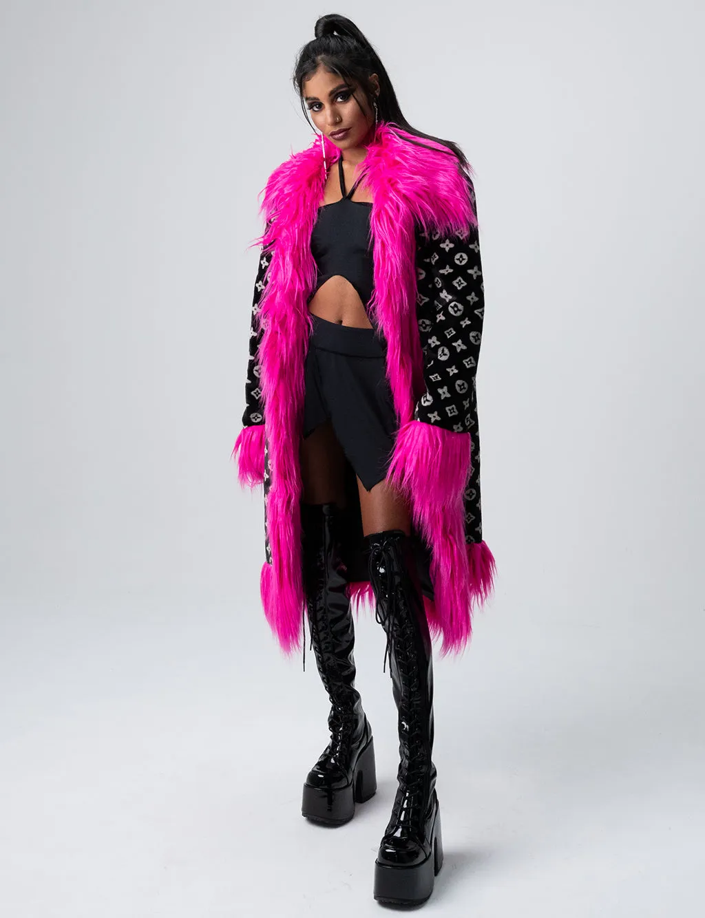 XTRA BOUGEE FAUX FUR JACKET  MADE 4 U 