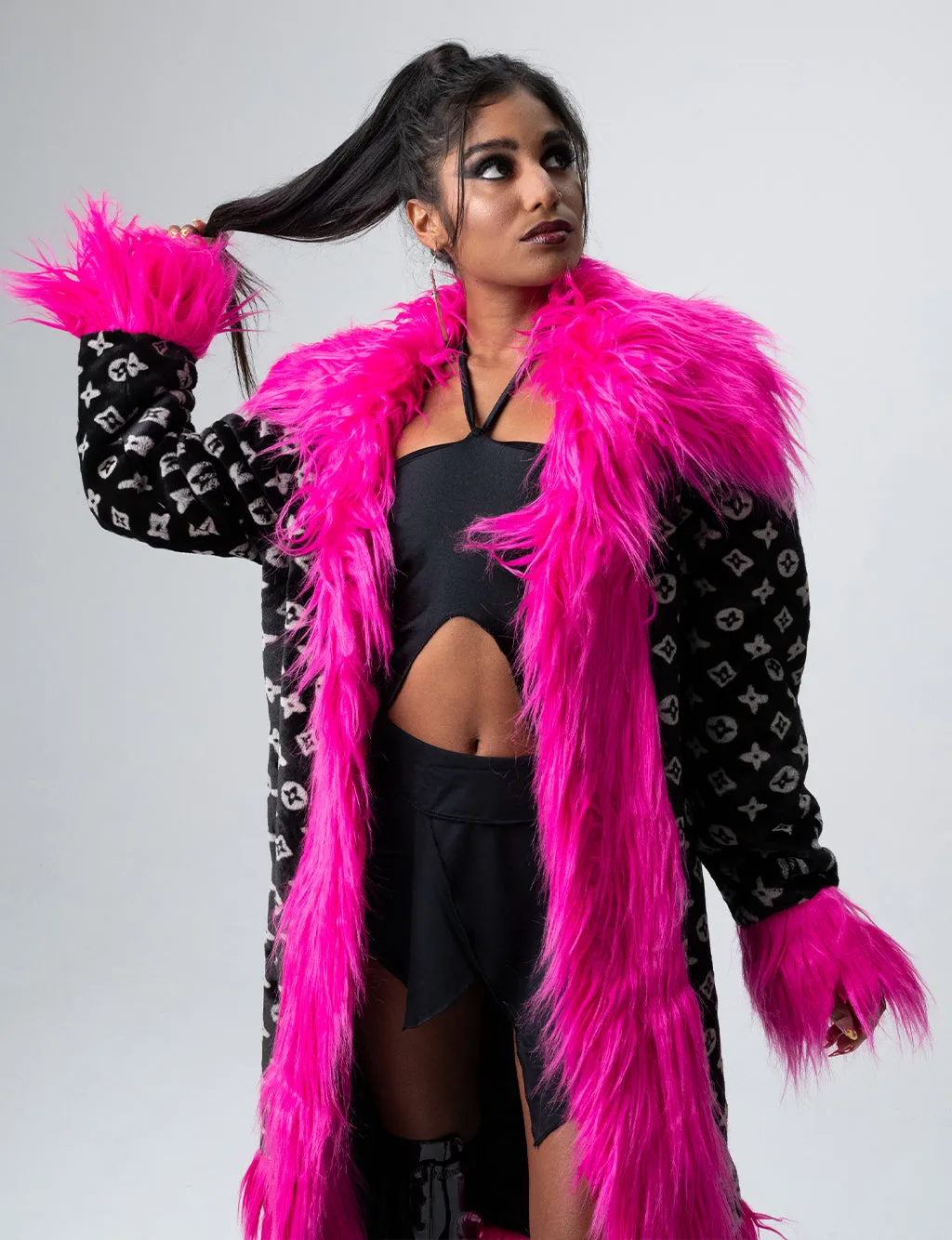 XTRA BOUGEE FAUX FUR JACKET  MADE 4 U 