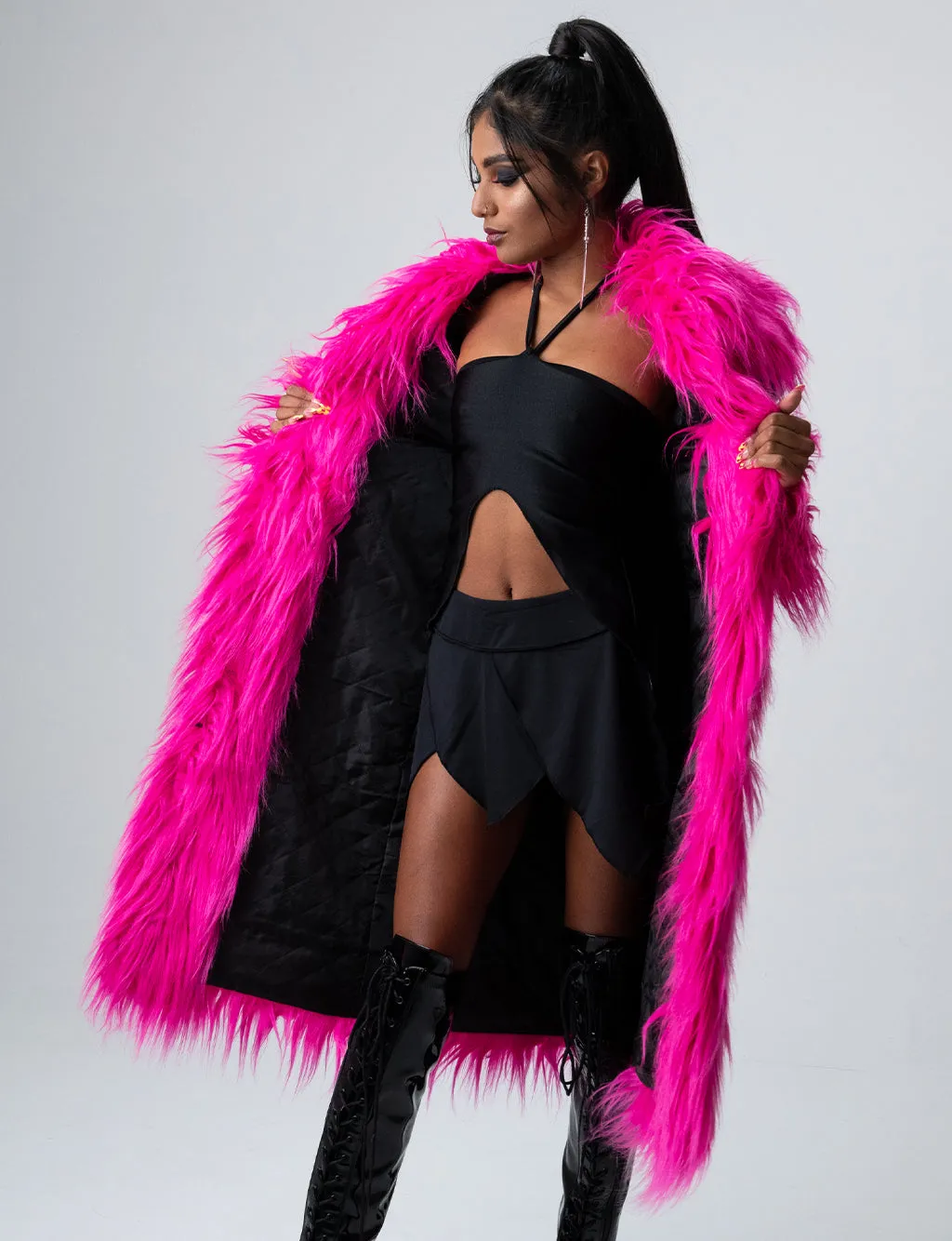 XTRA BOUGEE FAUX FUR JACKET  MADE 4 U 