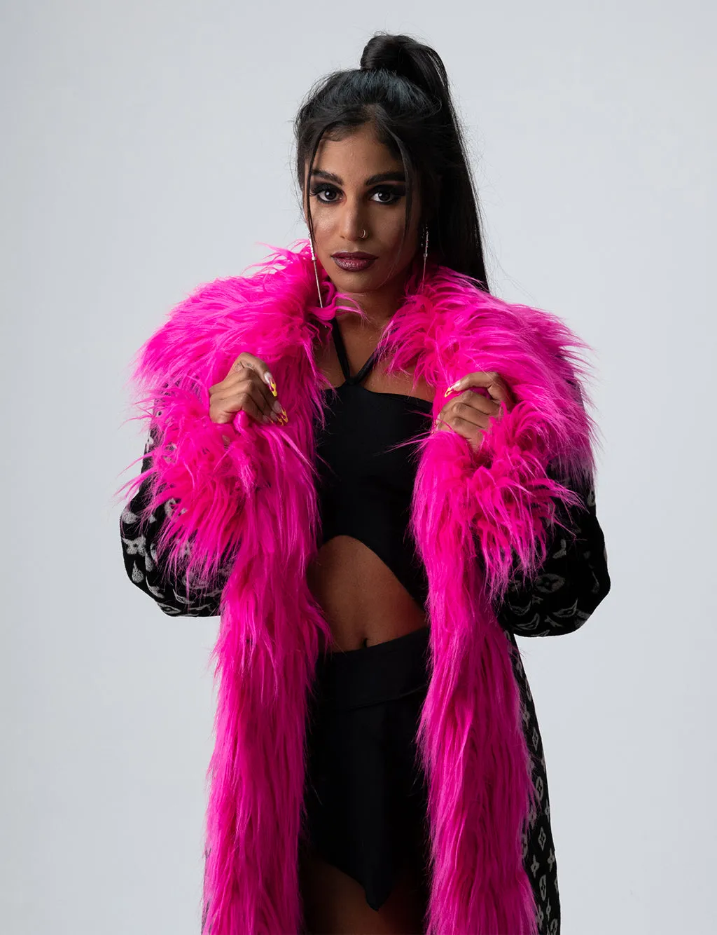 XTRA BOUGEE FAUX FUR JACKET  MADE 4 U 