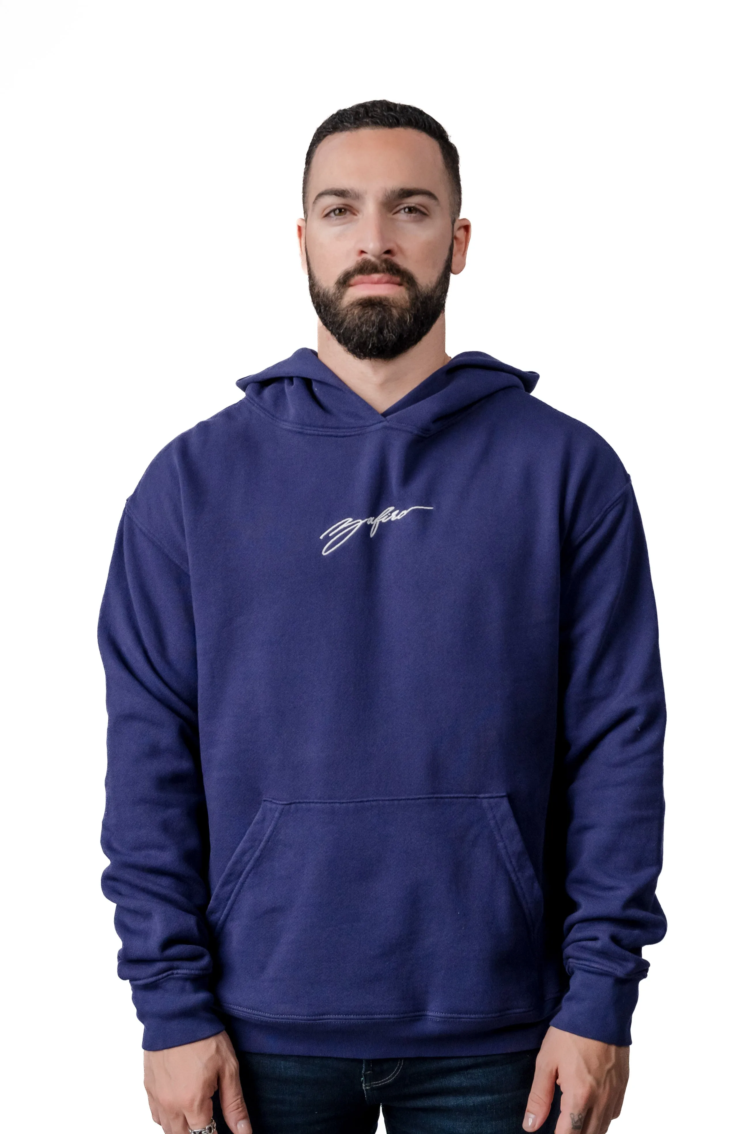 ZAFIRO SIGNATURE HOODIE - NAVY