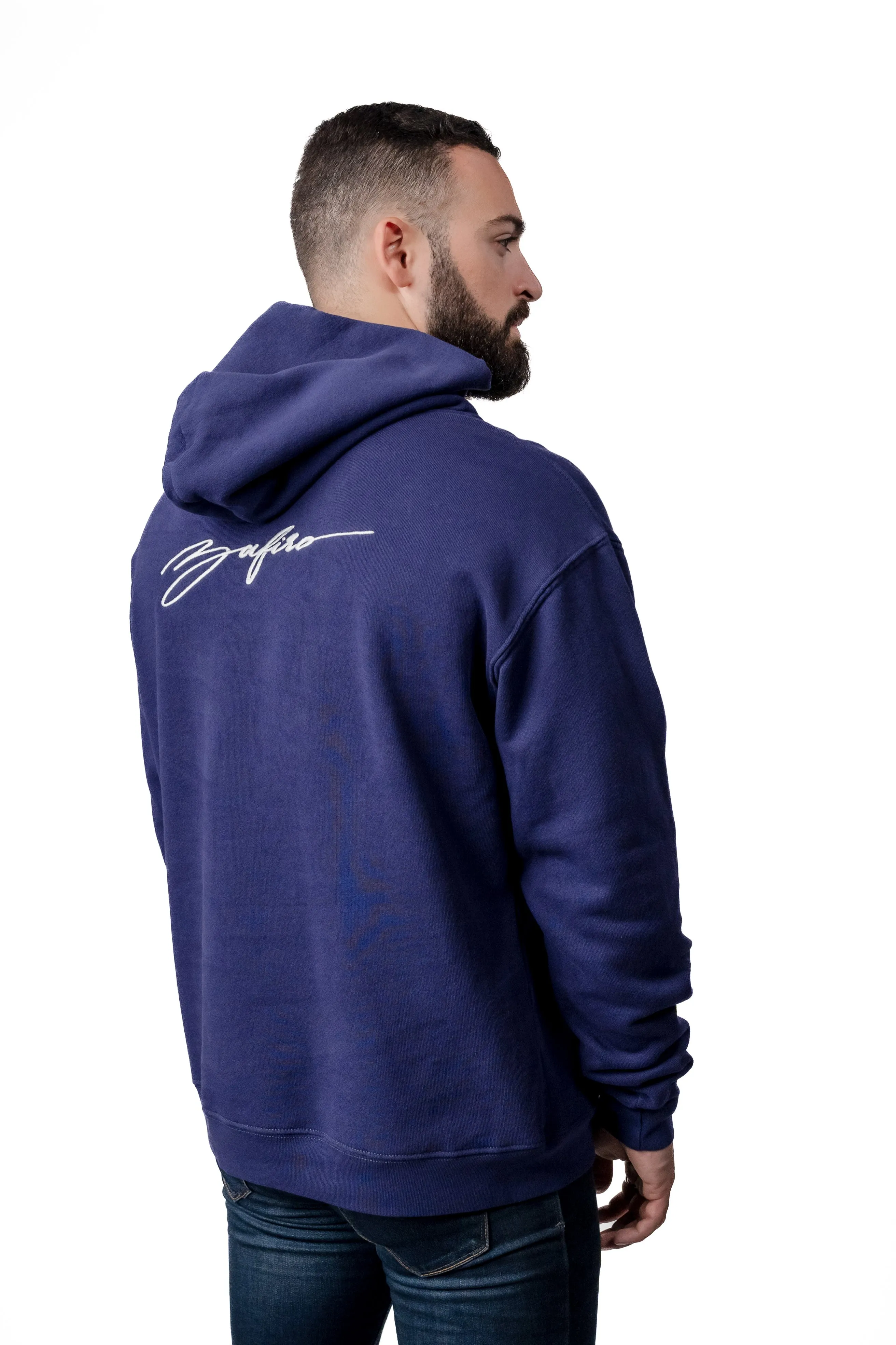 ZAFIRO SIGNATURE HOODIE - NAVY